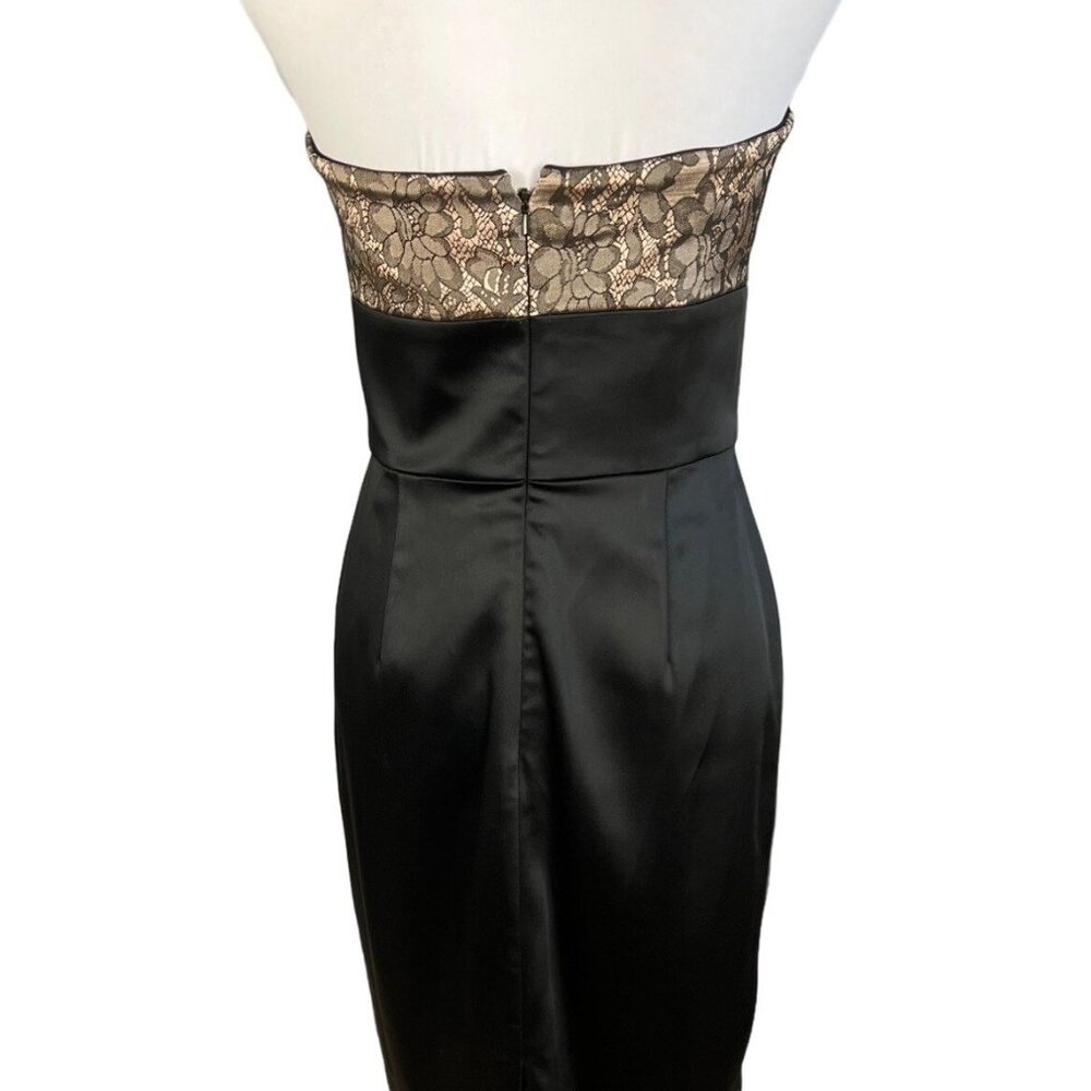 Maggie London Sleeveless Lace Detail Dress Size 4 - Picture 4 of 9